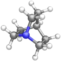 Ball-and-stick model of quinuclidine