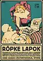 The cover of the newspaper Röpke Lapok by Richard Geiger featuring Pierrot and Columbine