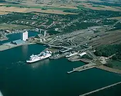 The ferry harbour in Rødbyhavn