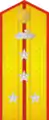 Shoulder board Land forces (1943—1955 гг.), corps colour «red», armoured troops.