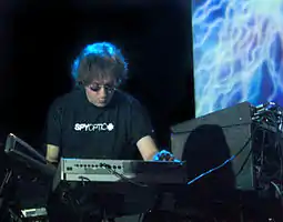 Barbieri with Porcupine Tree in 2007