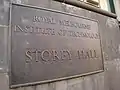 Storey Hall plaque