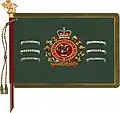 The regimental colour of The Rocky Mountain Rangers.