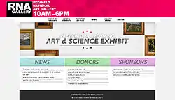 Screenshot RNA Gallery web site