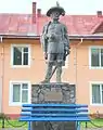 Statue of Atanasie Moț Dâmbul, local hero in the 1848 Revolution (Suciu de Sus)