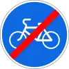 End of a bike lane