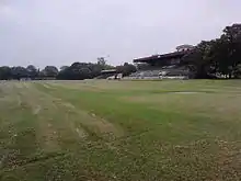 The Barrackpore racecourse and grandstand, now a large open field