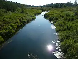 The Rachaynya River in the village of Bulatnikovo