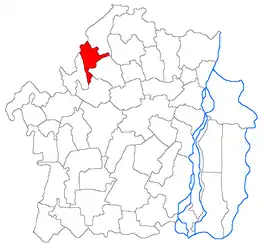 Location in Brăila County