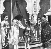 Image 12A scene from Raja Harishchandra (1913) – credited as the first full-length Indian motion picture. (from Film industry)