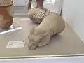 Ram shaped pottery object