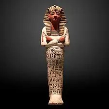 Ushabti, 1143-1136 BC, painted wood, Louvre