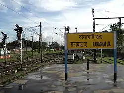 Station Board at Ranaghat Junction