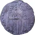 A coin by Ranieri Zena (1253-1268) - obverse