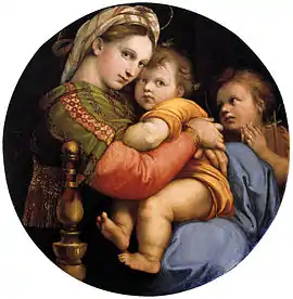 RaphaelMadonna della Seggiola. Diameter 71&nbsp;cm.
