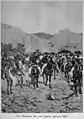 Ras Mengesha (left) on the march back (L'Illustrazione Italiana)
