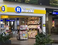 R-kioski in Pasila railway station, Finland, 2021