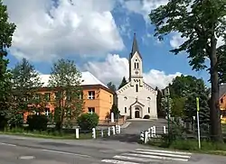 Elementary school and Protestant church