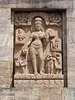 Figure by entrance, Asokakanta-Marici.