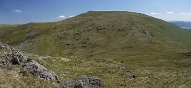 Looking over Scandale Pass to Red Screes. Middle Dodd is on the left.