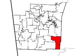 Location of Reed Township in Washington County