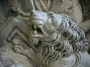 Detail of a lion.