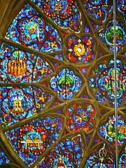 Detail of the west rose window