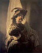 Rembrandt leaves Leiden and advertises his portrait skills in 1636 to wealthy ensigns in Haarlem and Amsterdam