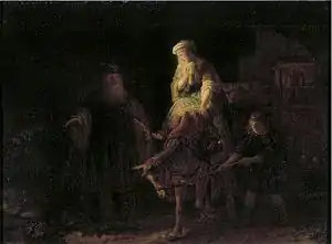 Rembrandt—The Departure of the Shunammite Woman, c. 1640
