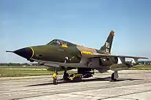 Republic F-105D with full bomb load