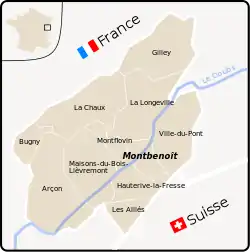 Location of Republic of Saugeais