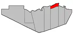 Location within Restigouche County.