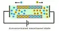 A reverse-biased nanofluidic diode