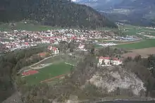 Rhäzüns Castle and Rhäzüns village