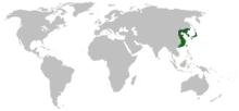 Map showing range of R. tigrinus