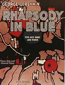An image depicting the original sheet cover for Rhapsody in Blue