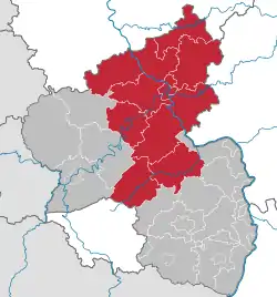 Regierungsbezirk Koblenz (1974-1999) in Rhineland-Palatinate