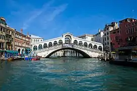 Rialto Bridge over the Grand Canal in Venice, Italy (2011)