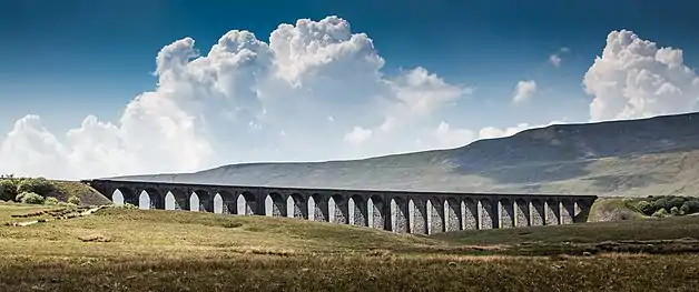 Ribblehead Viaduct, designed by John Sydney Crossley, 1876