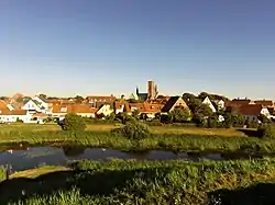 Ribe seen from Riberhus