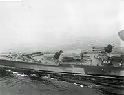 Battleship Richelieu en route to New York in 1943