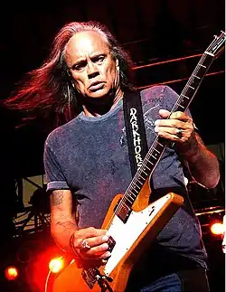 Medlocke performing live in 2009 (with a Gibson Explorer)