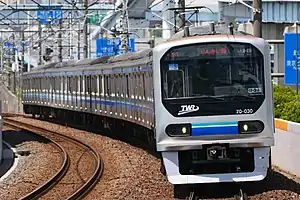TWR 70-000 series EMU on the Rinkai Line in June 2022
