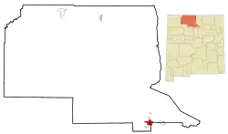 Location of Española, New Mexico
