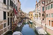 Venice view from the Bridge Priuli a Santa Sofia, to the Bridge de le Vele (2015)