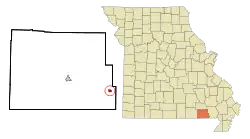 Location of Naylor, Missouri
