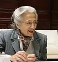 Rita Levi-Montalcini, neurologist and Nobel laurete for the discovery of nerve growth factor