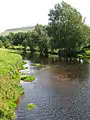 River Ribble with Pendle Hill in the background