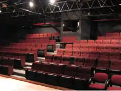 Seating at the original Gilbert Street stage