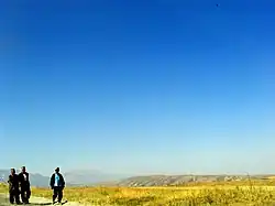 Road and field in Batken